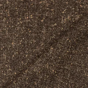 1 1/4 YD PC-Brown-Beige-Black Texture Acrylic Rayon Suiting Woven Fabric