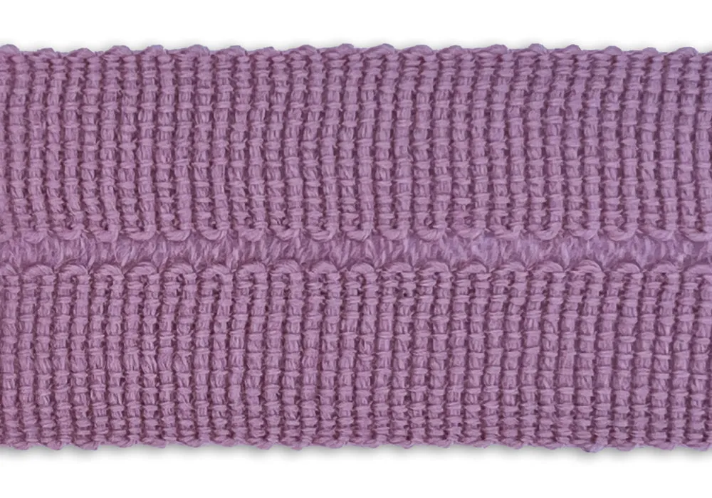 1 1/8" Dusty Rose Fold-Over Wool Trim (Made in Japan)