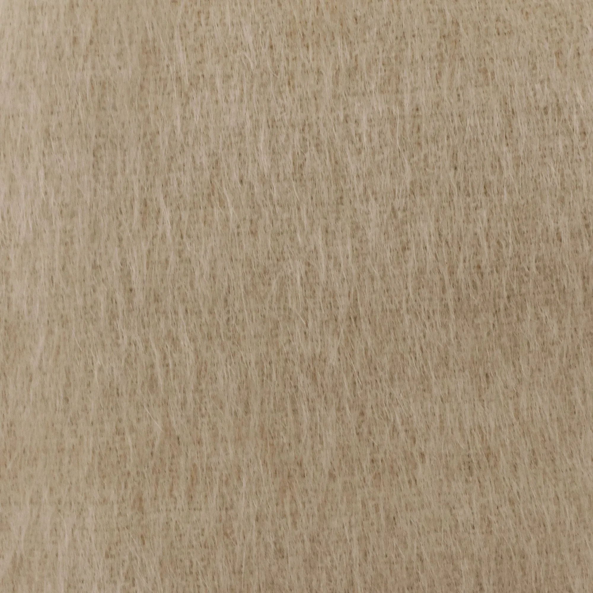 1 3/8 YD PC--Oatmeal Beige Wool Blend Brushed Texture Jacketing Fabric