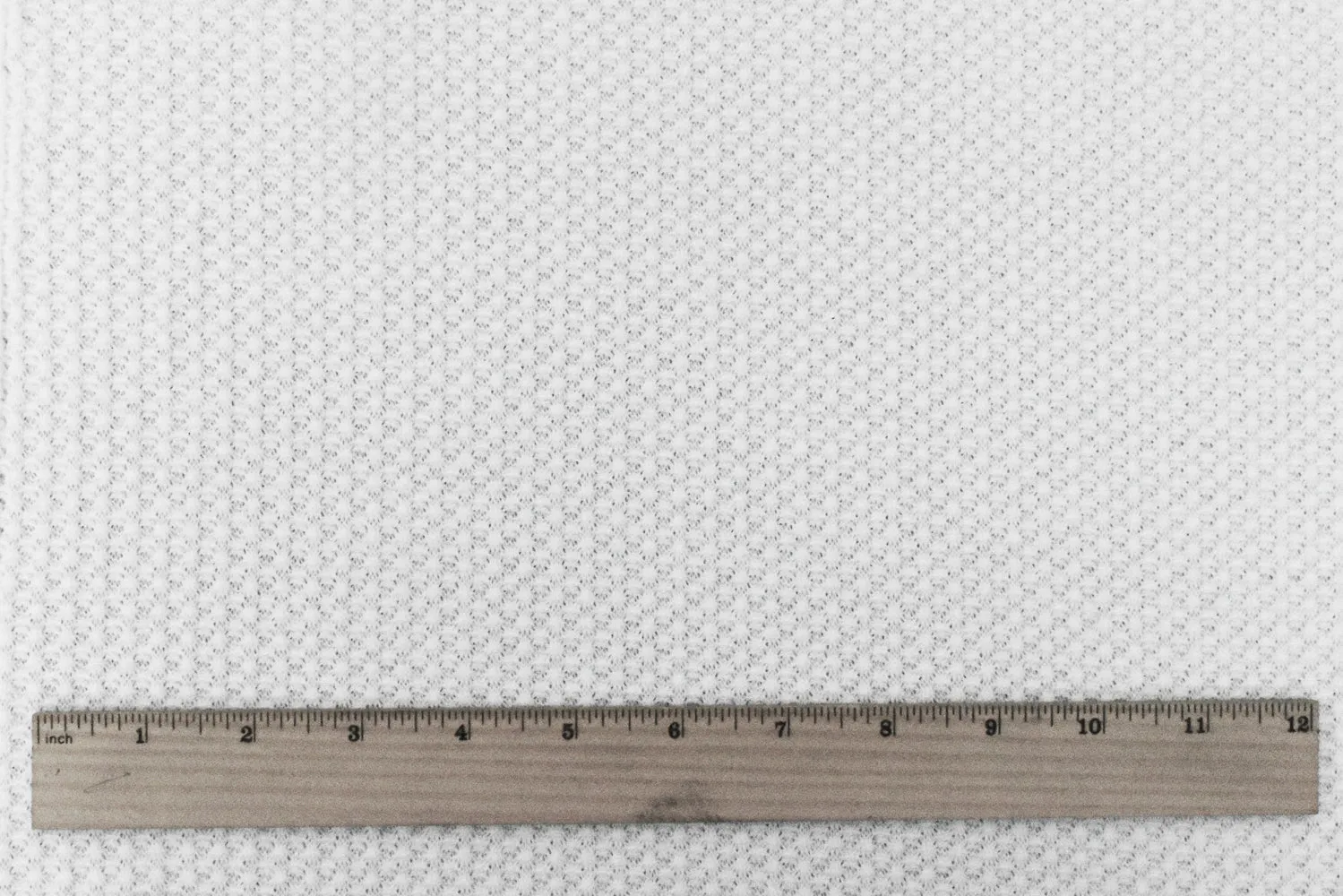 1/4 YD PC-Pure White Solid Stretch Poly Thermal Knit Fabric