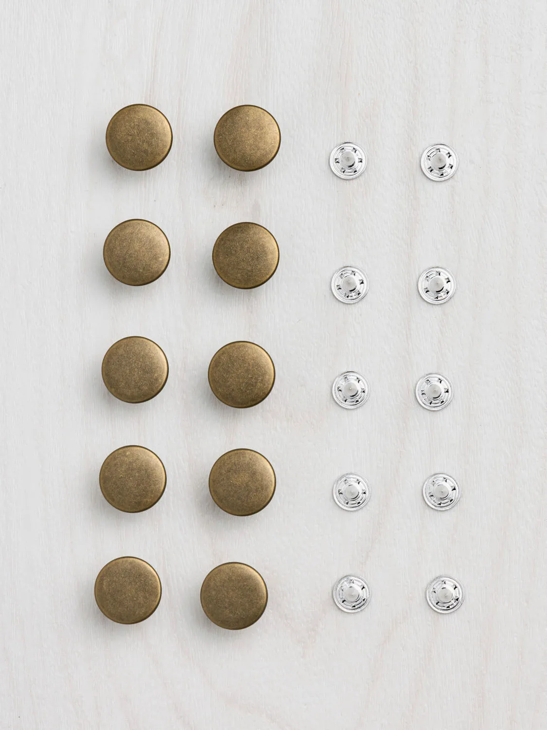 15mm Jeans Button - Pack of 10