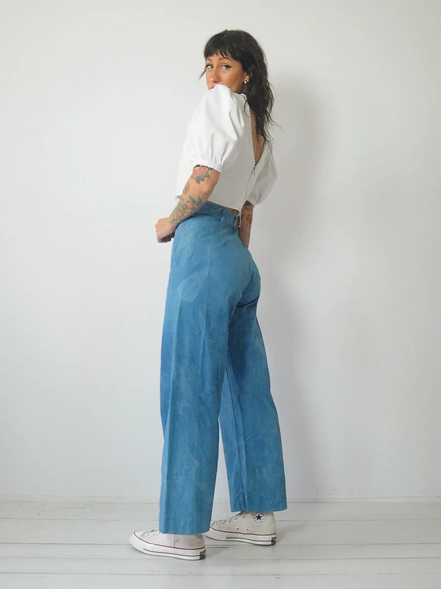 1940's Dyed Wide leg Sailor Pants (6 pairs)