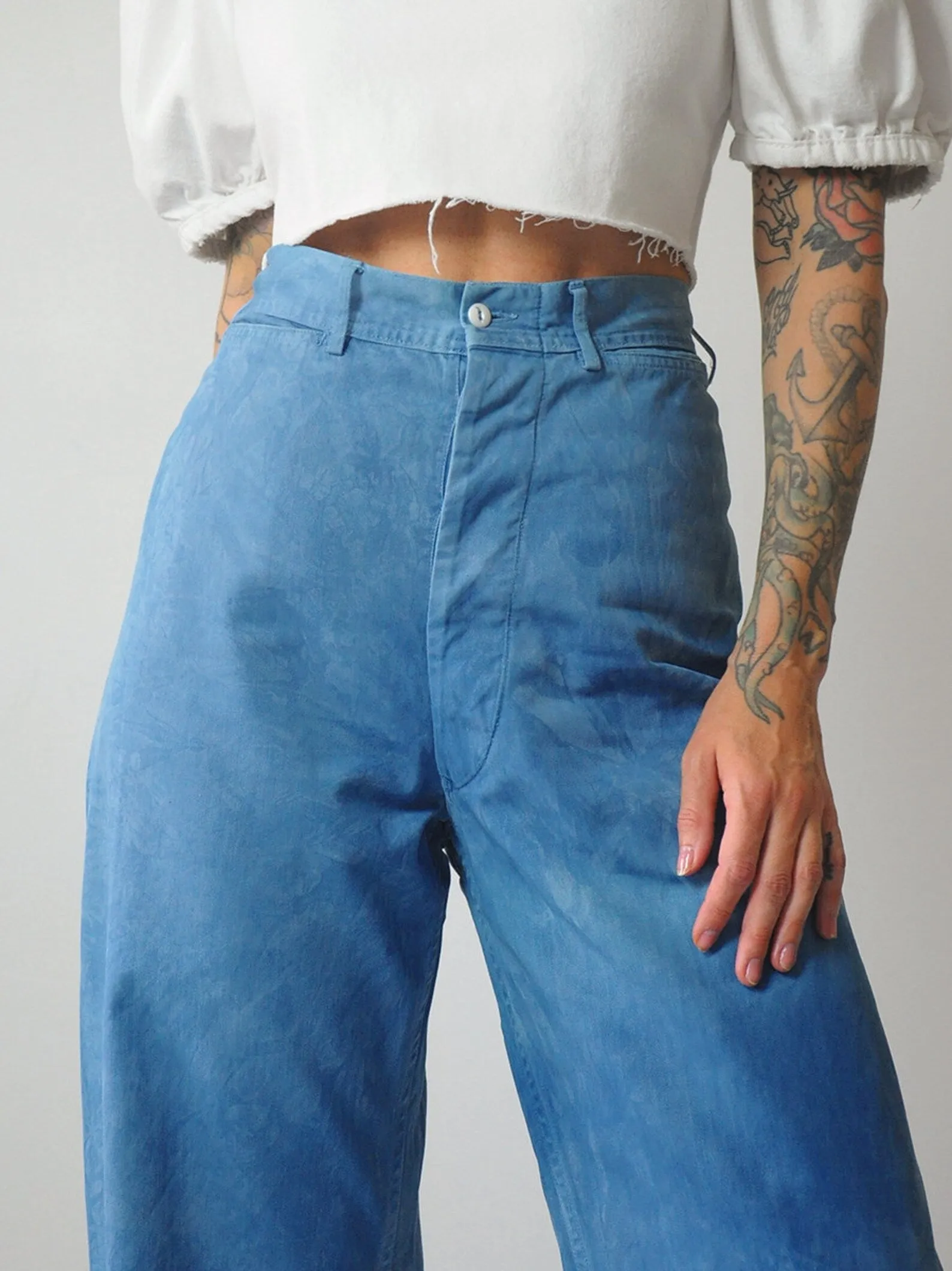 1940's Dyed Wide leg Sailor Pants (6 pairs)