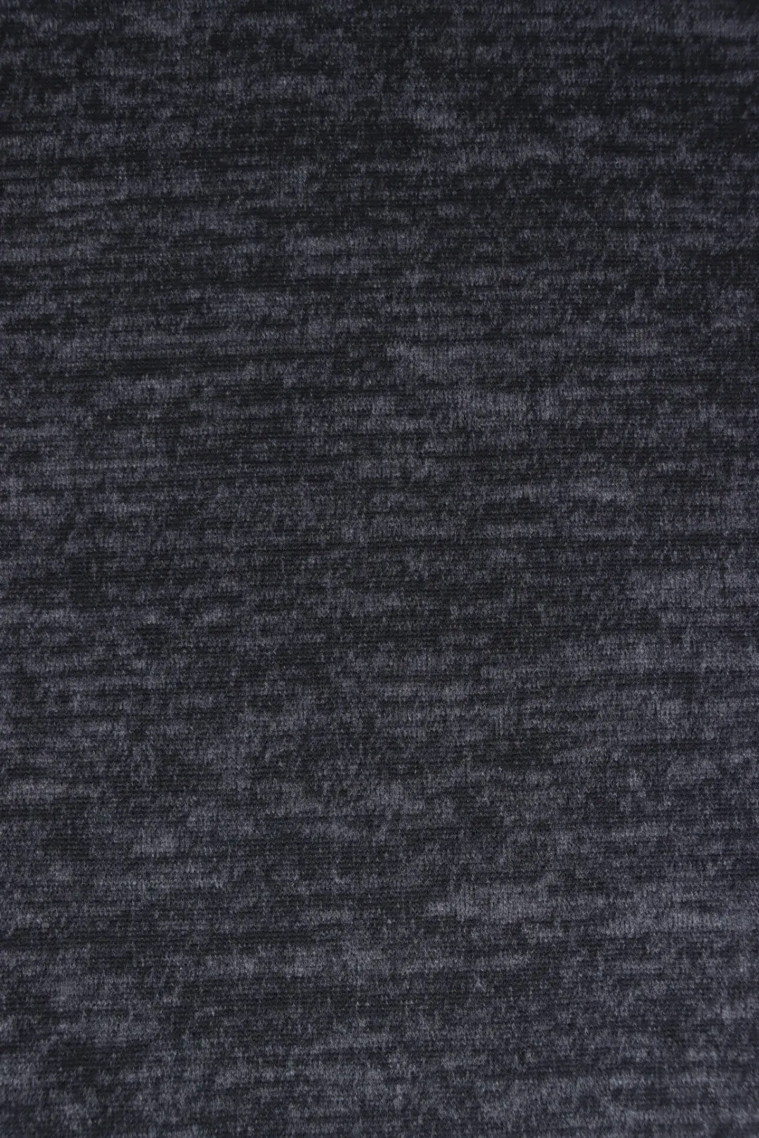 1YD PRECUT; Marled Black Brushed Hacci Sweater Knit