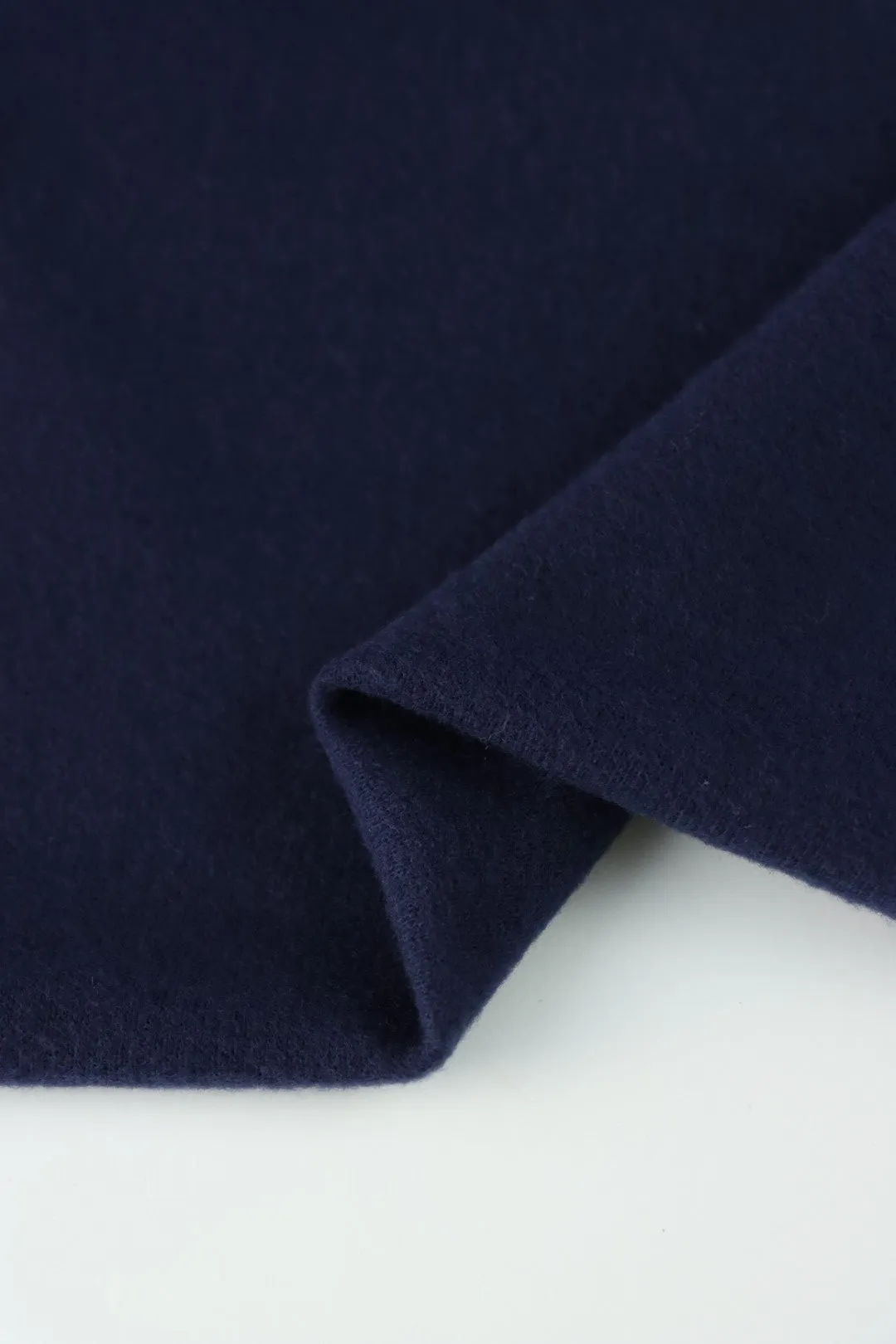 1YD PRECUT; Navy Brushed Sweater Knit