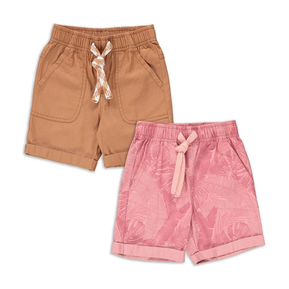 2 Pack Shorts Peach