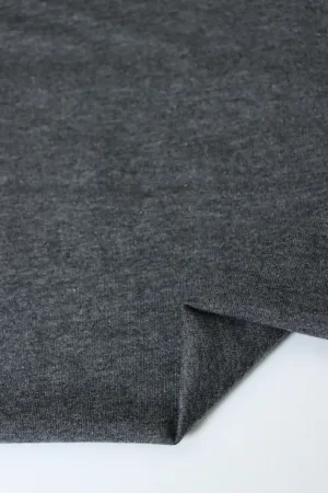 2 Tone Charcoal Cotton Spandex French Terry