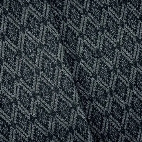 2 YD PC-Black/Gray/Bronze Sparkle Diamond Jacquard Jacketing Fabric