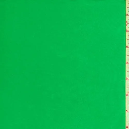 3 1/2 YD PC-Clover Green Satin Charmeuse Fabric