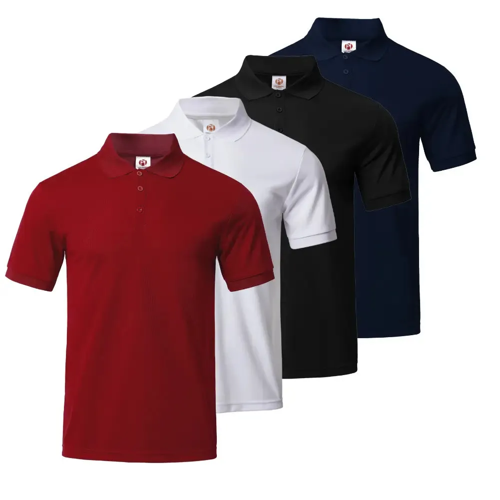 4 Pack Men's Collared Shirts