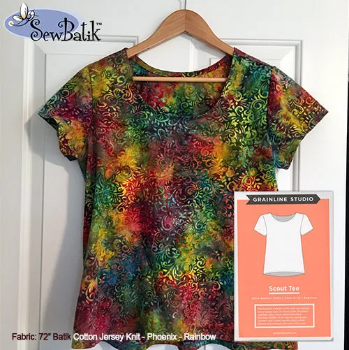 72" Cotton Jersey Knit - Phoenix - Rainbow