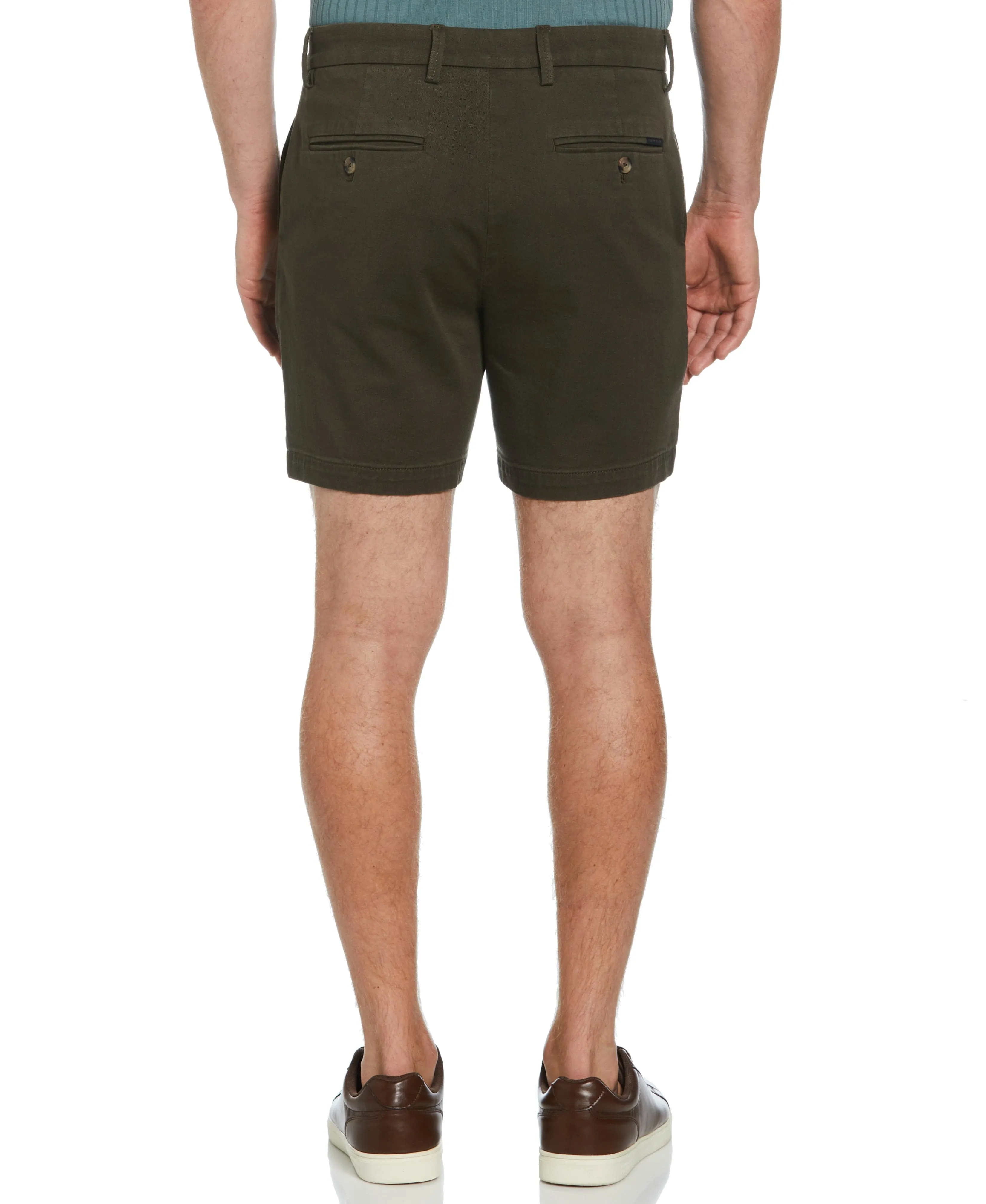 7" Stretch Dyed Solid Twill Short