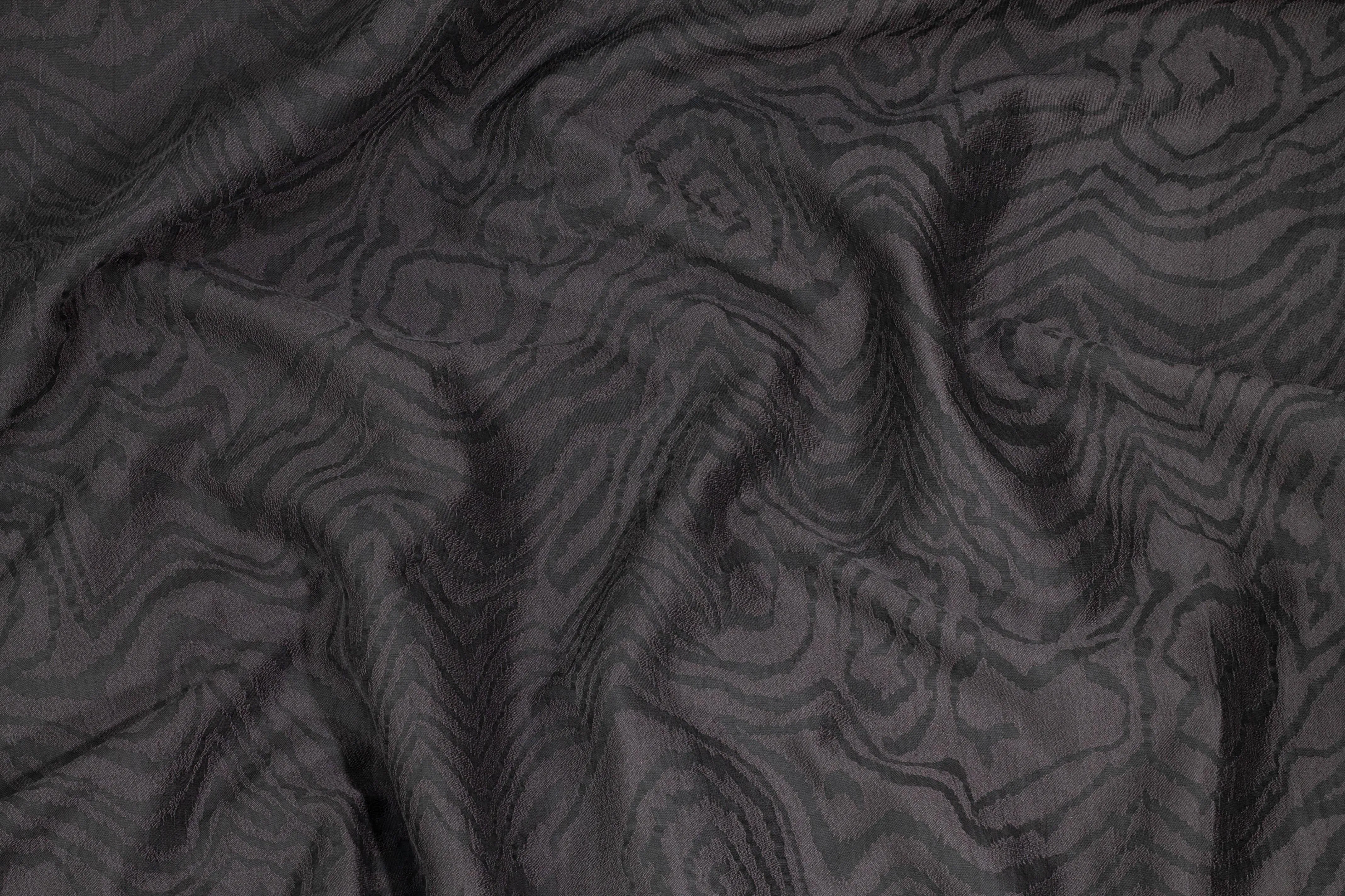 Abstract Silk Brocade - Gray