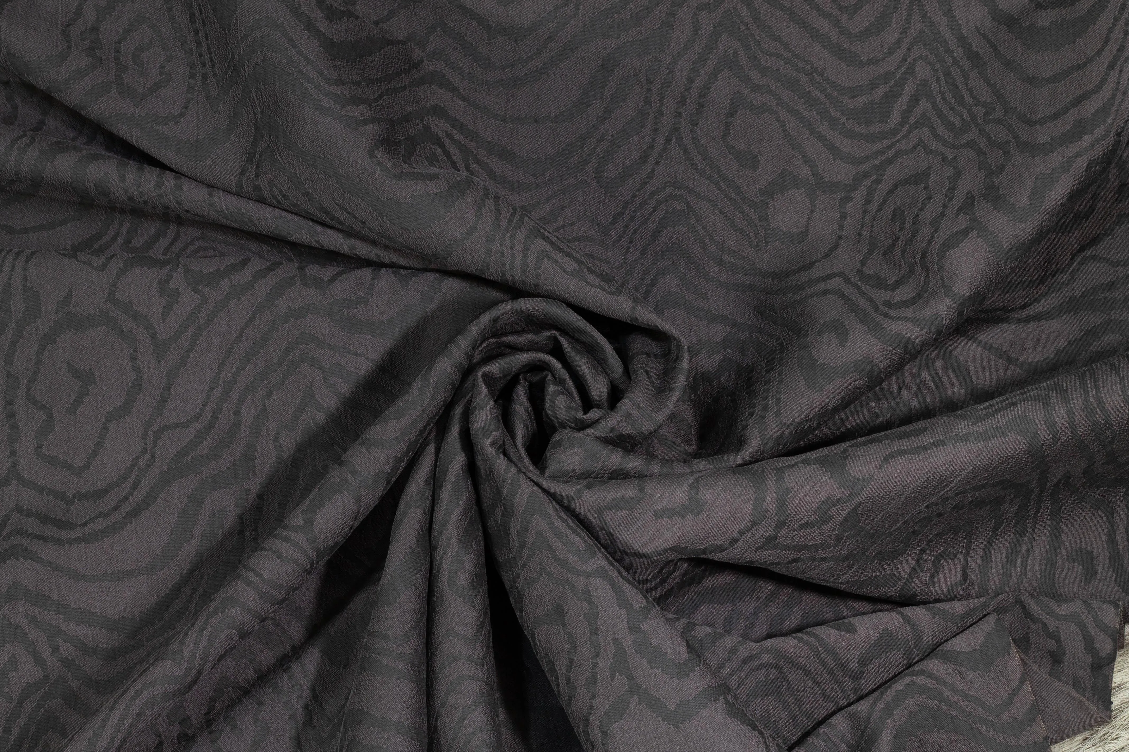 Abstract Silk Brocade - Gray