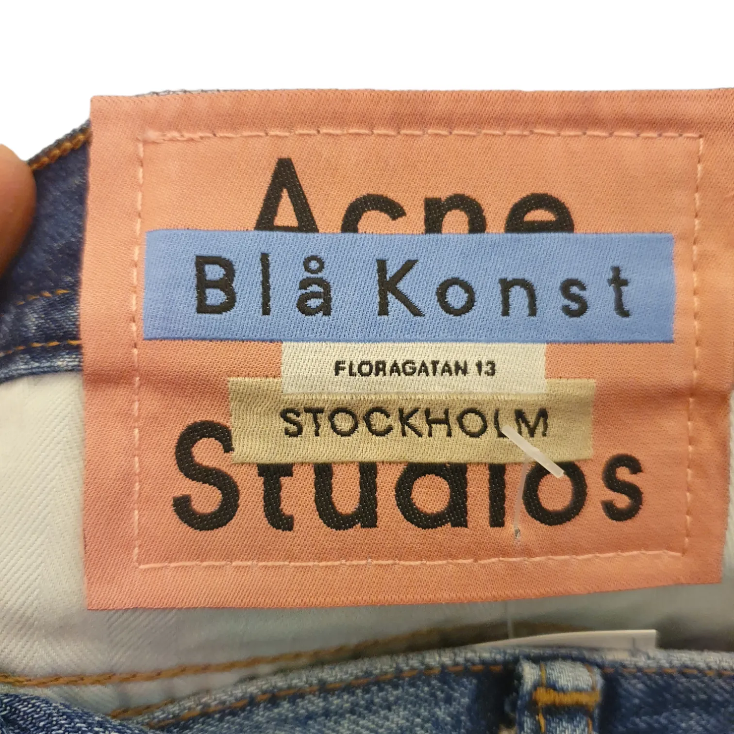 Acne Studios, mid blue denims, size 29, leg 32