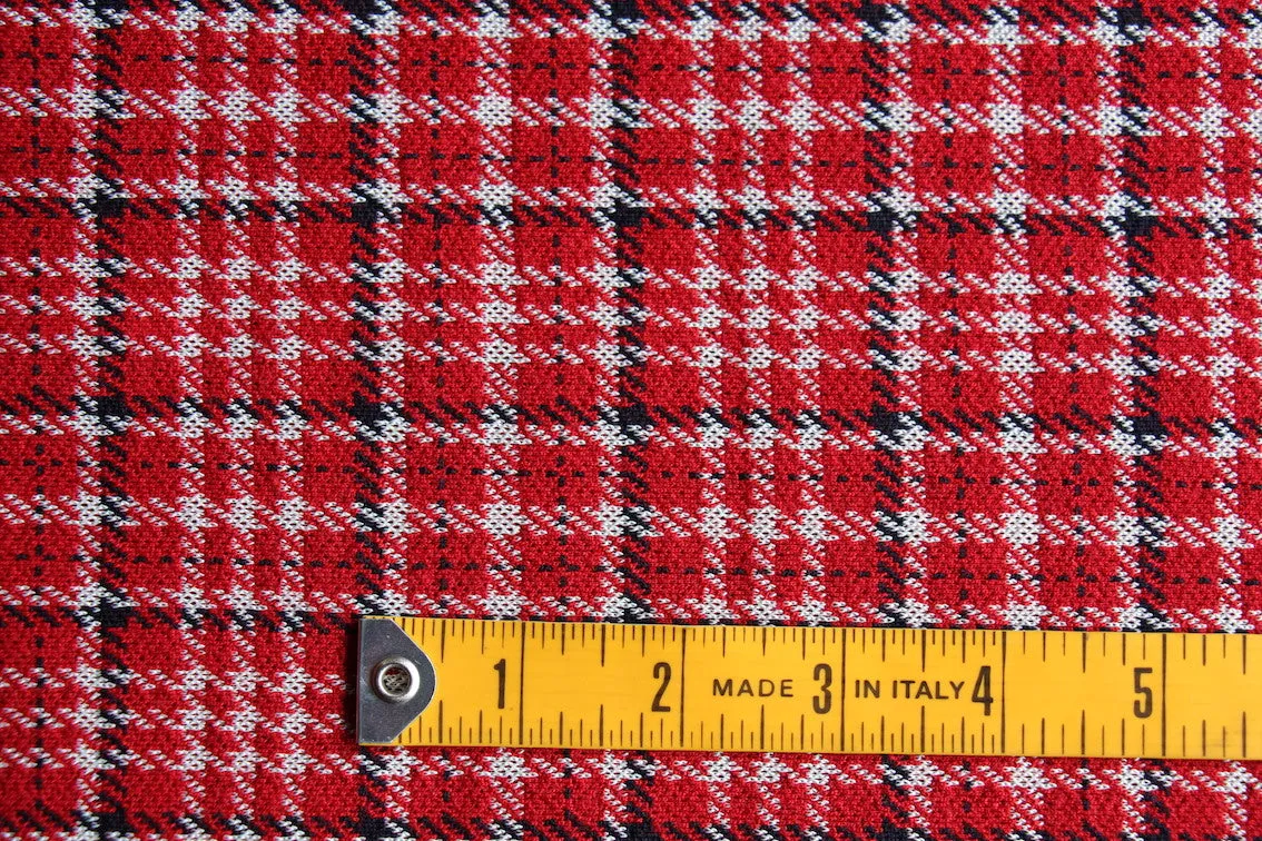 Alexa Red Check Knit