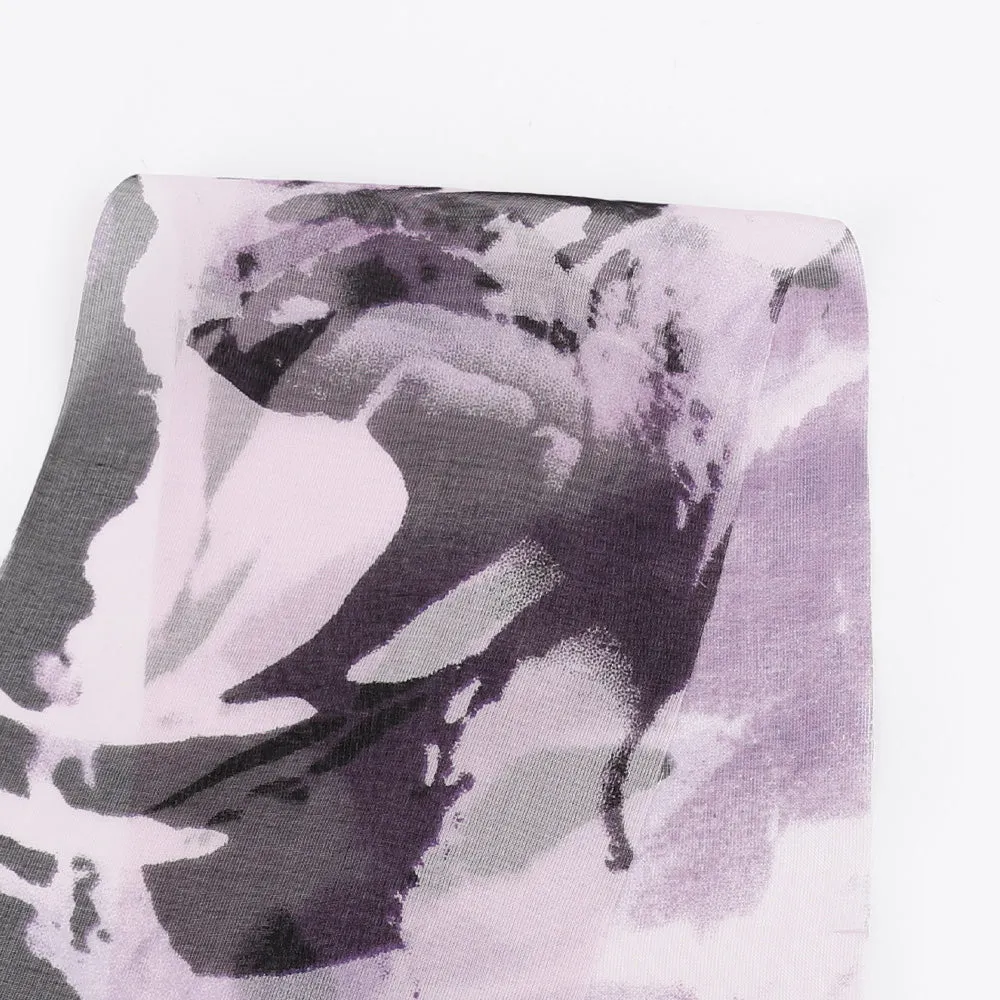 Anemone Silk Chiffon - Purple