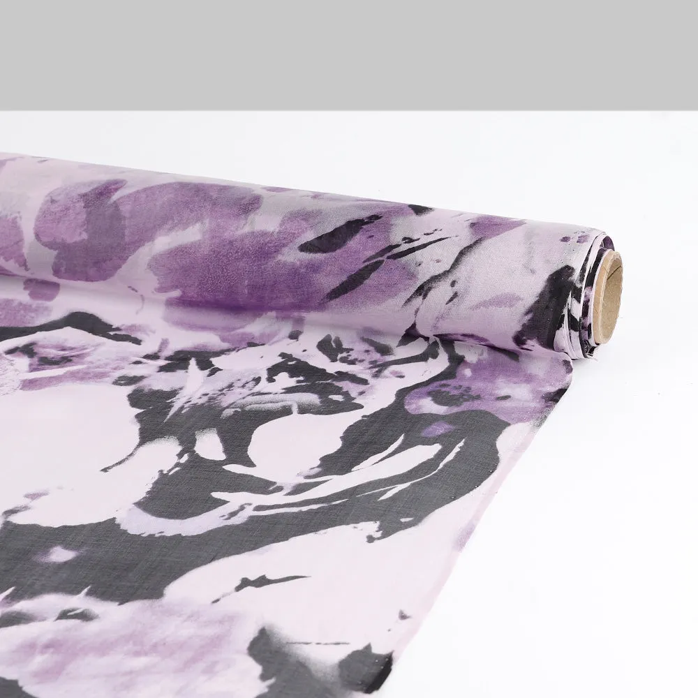 Anemone Silk Chiffon - Purple