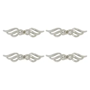 Angelic Wings Frog Closure Metal Buttons