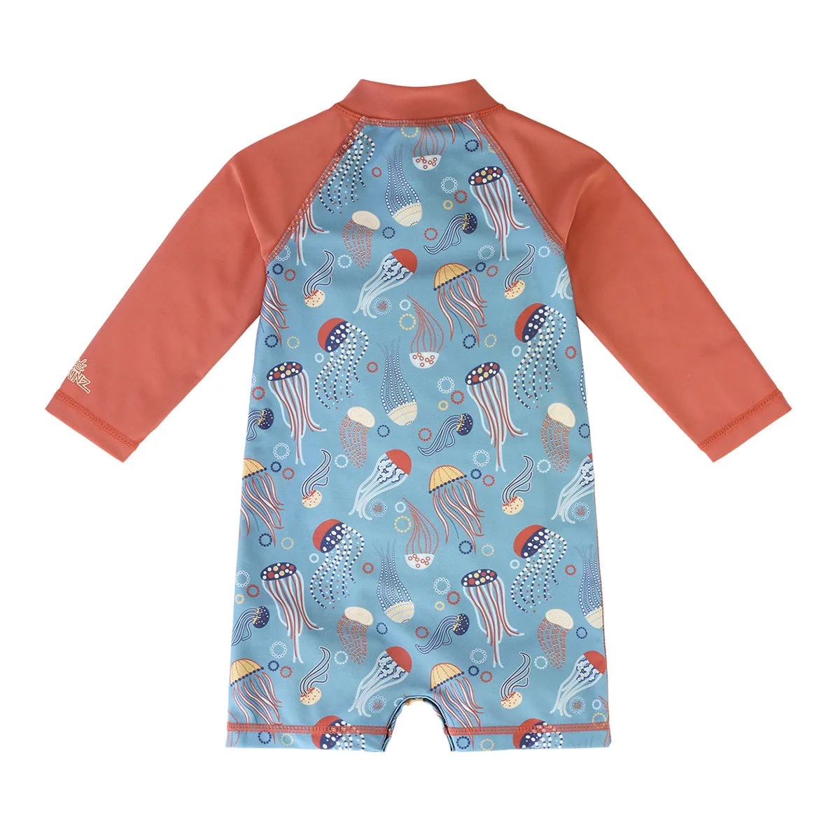 Baby Boy's Long Sleeve Swim Romper