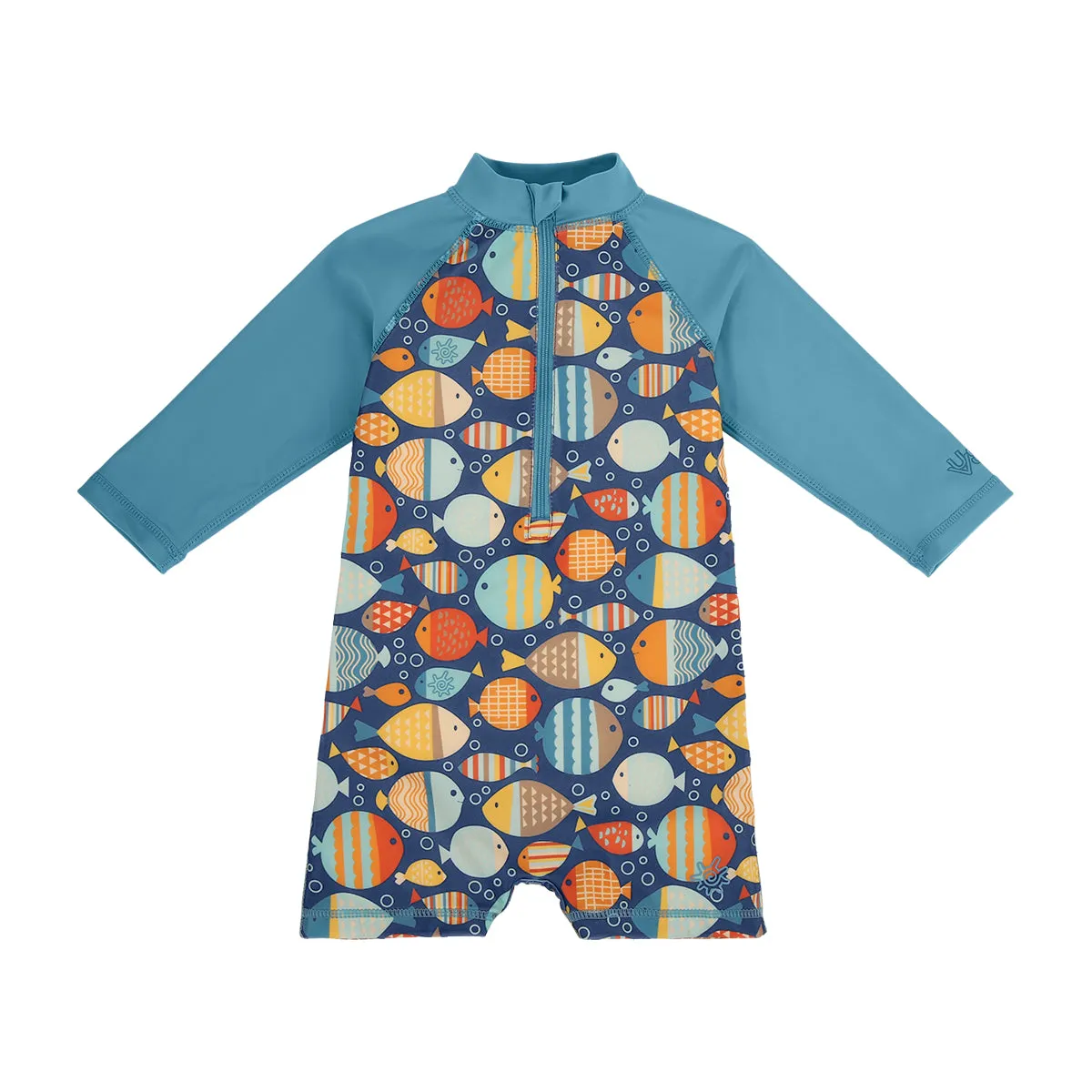 Baby Boy's Long Sleeve Swim Romper