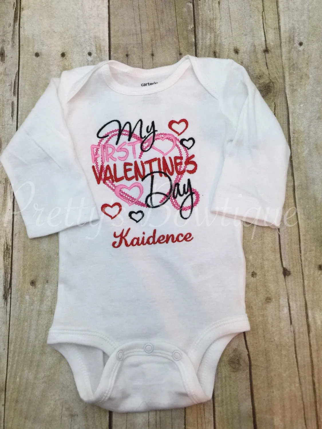 Baby girl My first Valentine's Day bodysuit or shirt - Valentine's Shirt 1 st Valentine's Day