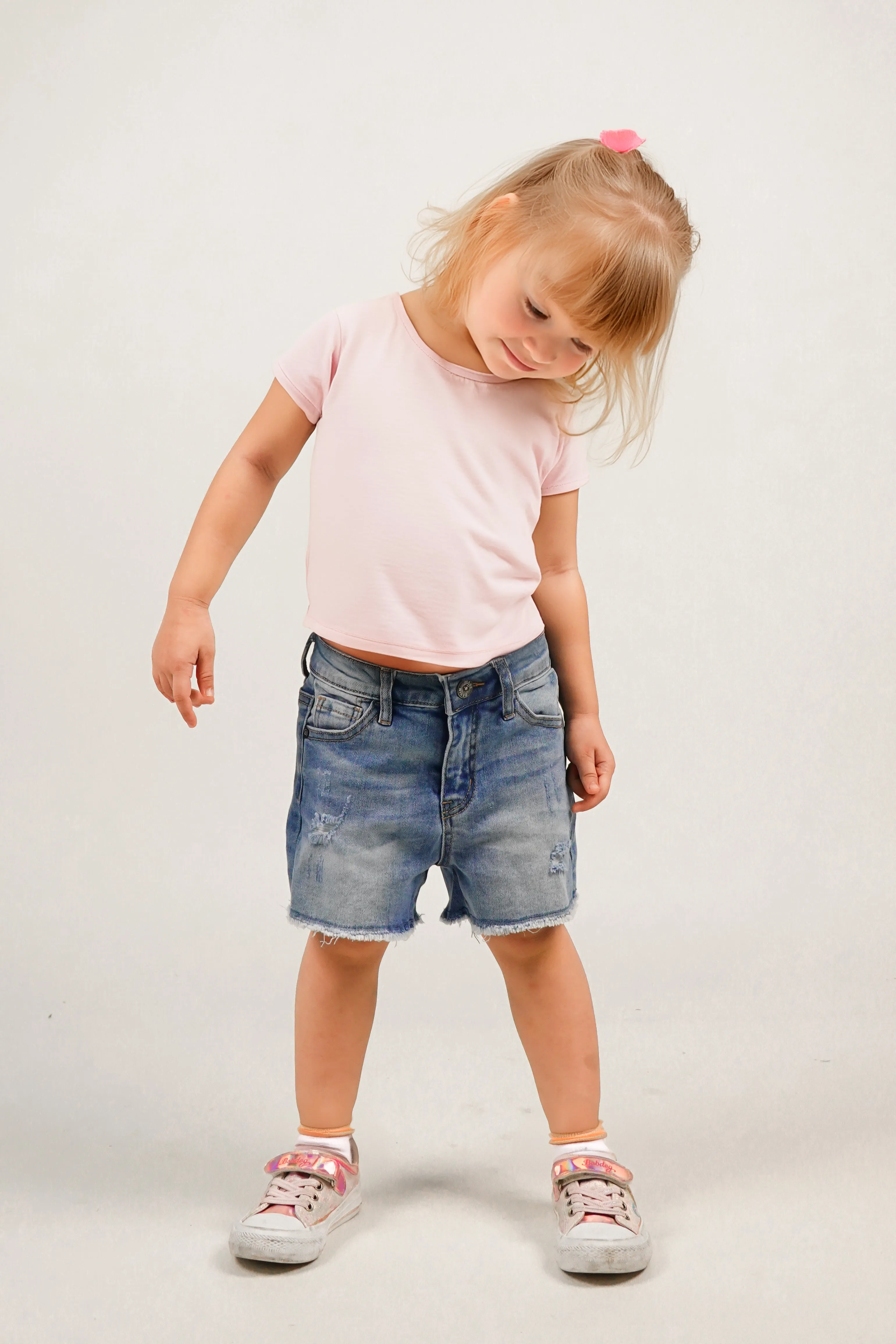 Baby Little Girls Boys Jeans Shorts,Ripped Frayed Hem Simple Cute Summer Pants