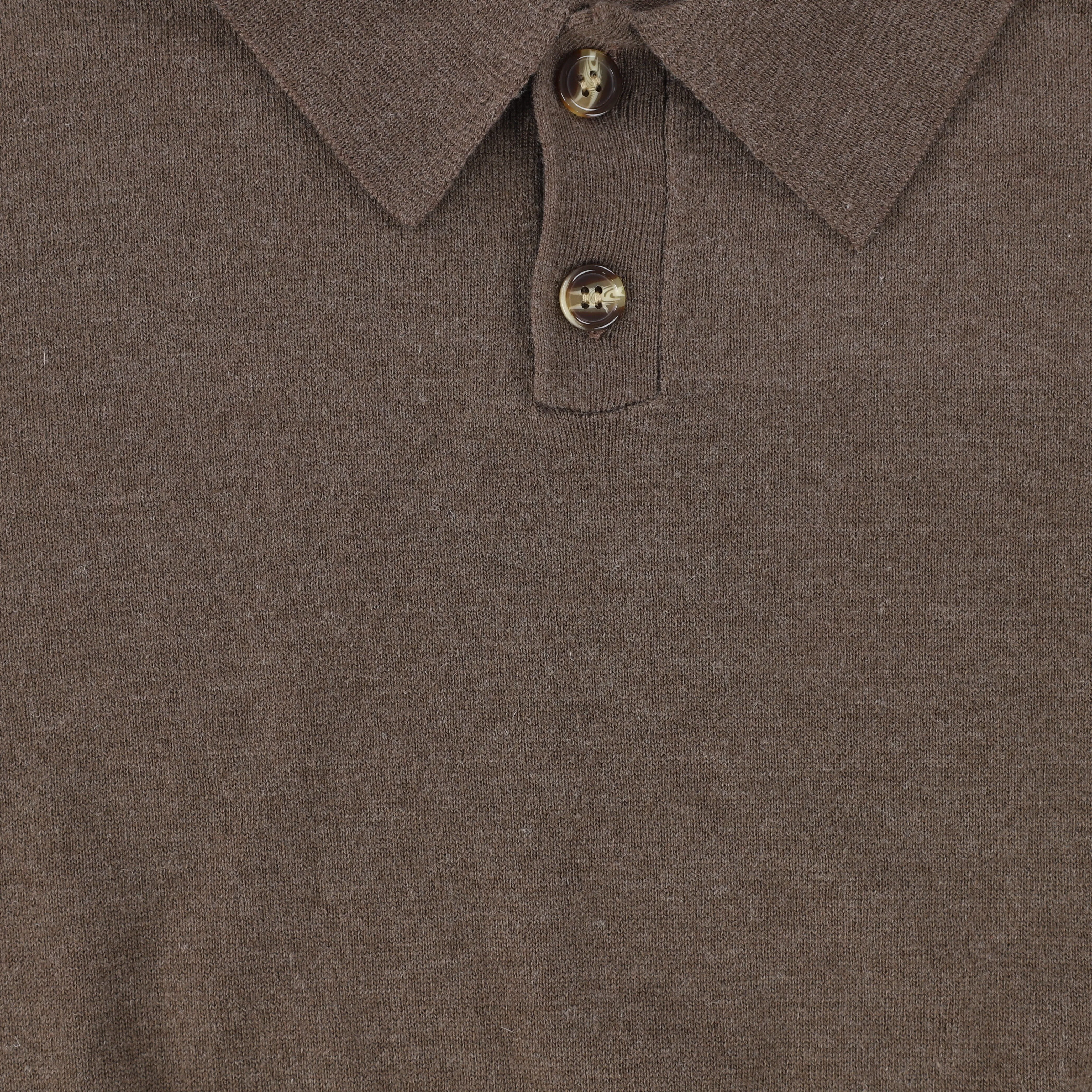 Bamboo Walnut Knit Polo [Final Sale]