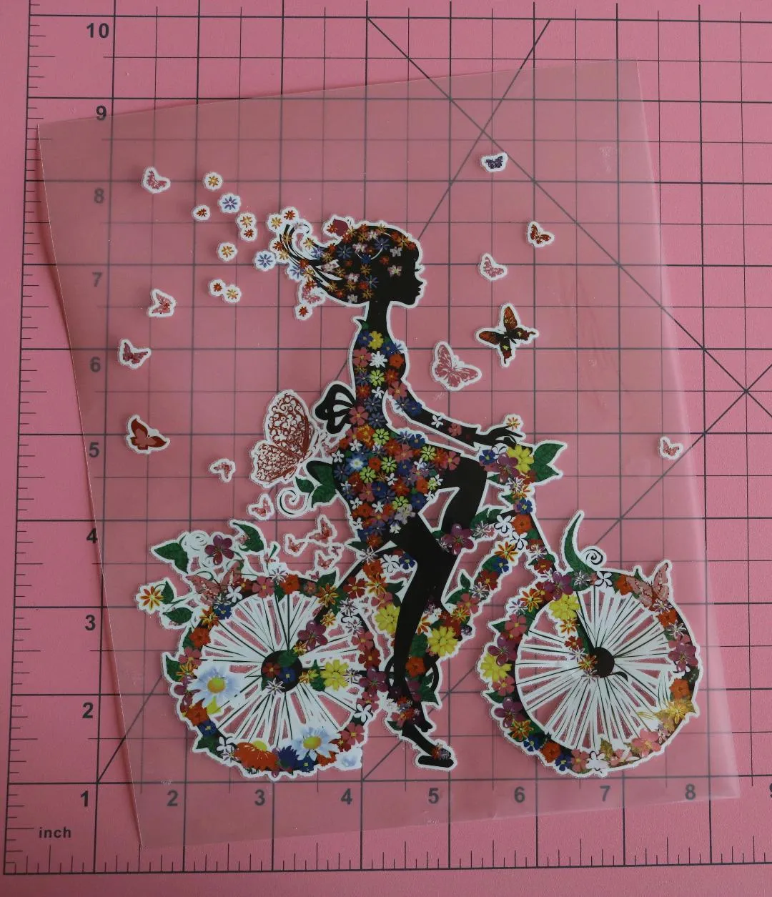 Beautiful Bike Ride Heat Transfer, Iron-On