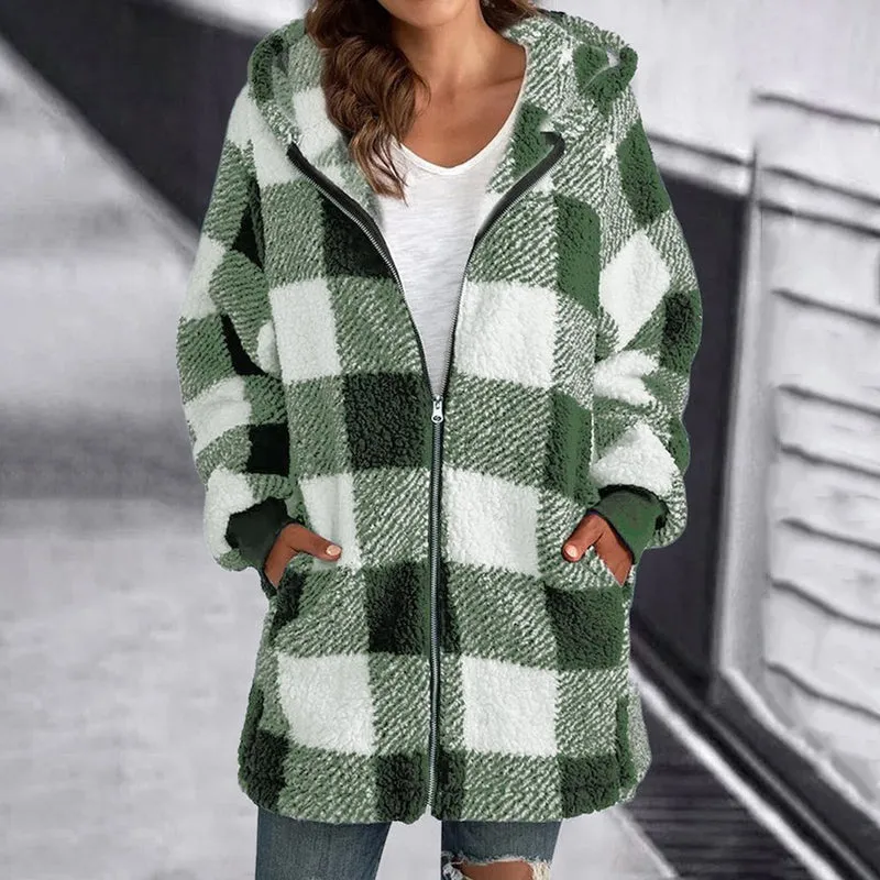 BerryBetty - Casual Plaid Coat