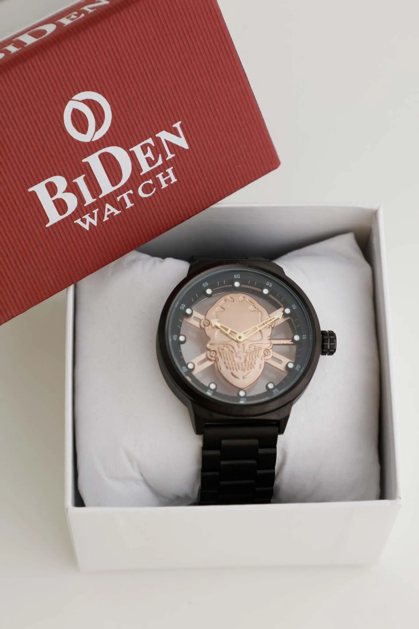 BIDEN SKULL FACE MEN'S WATCH