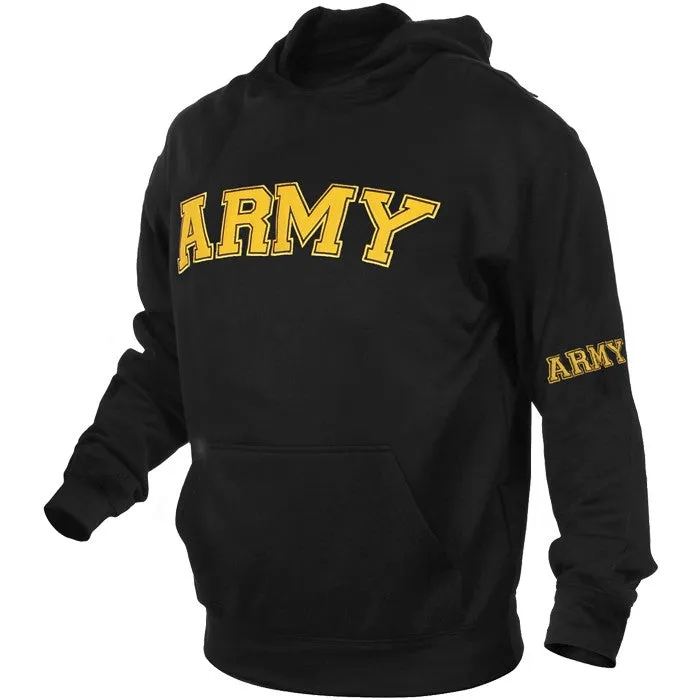 Black - Military US ARMY Pullover Hoodie Sweatshirt