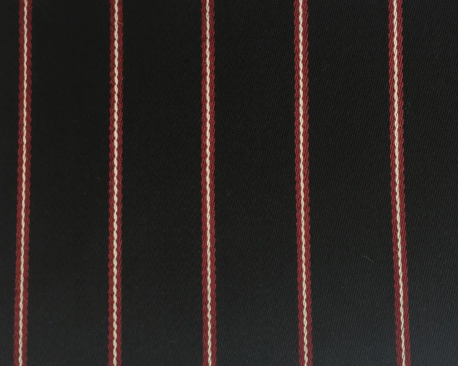 Black, Red And White Blazer/Boating Stripe 1 1/4'' Repeat Jacketing