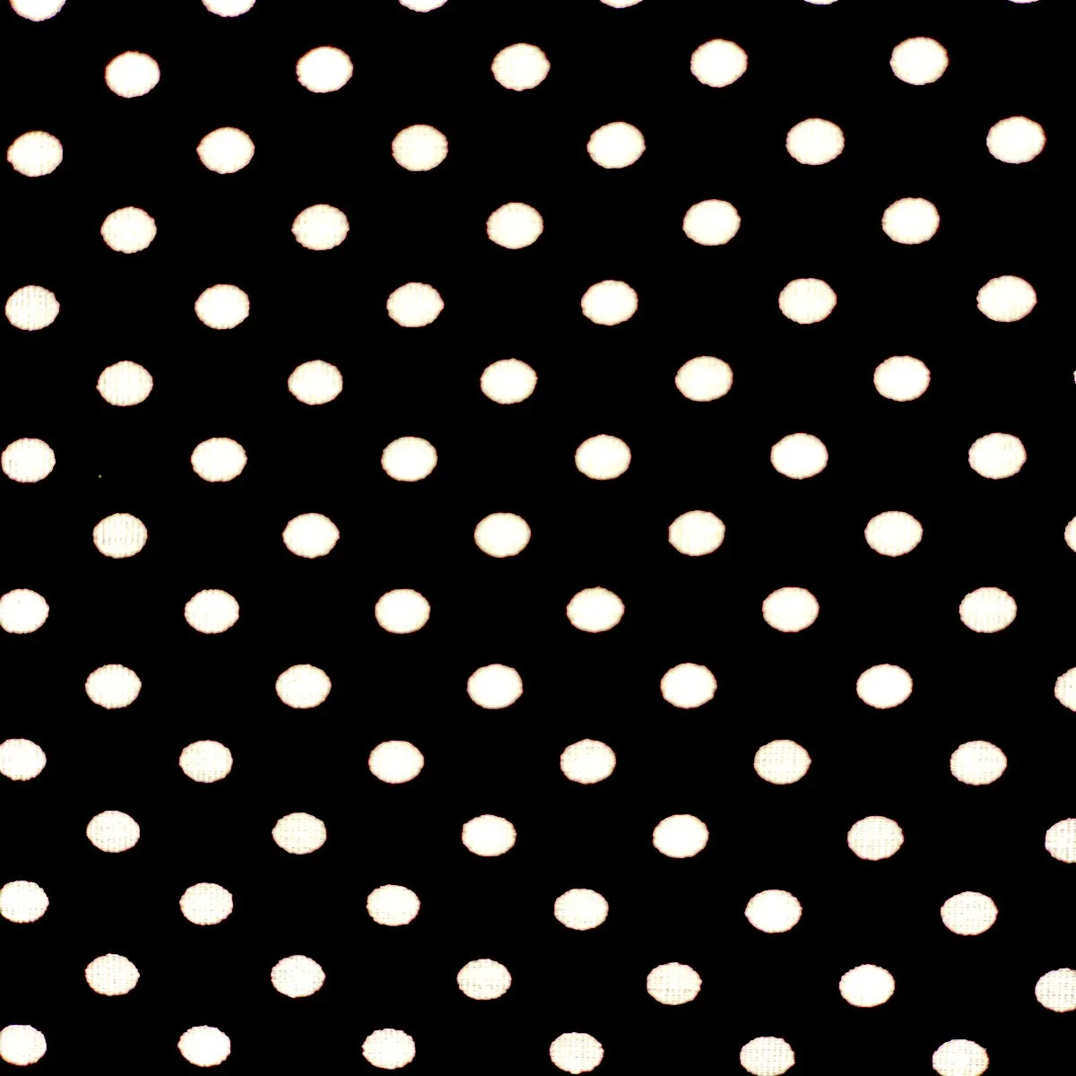 Black White Mini Polka Dot Poly Cotton Fabric