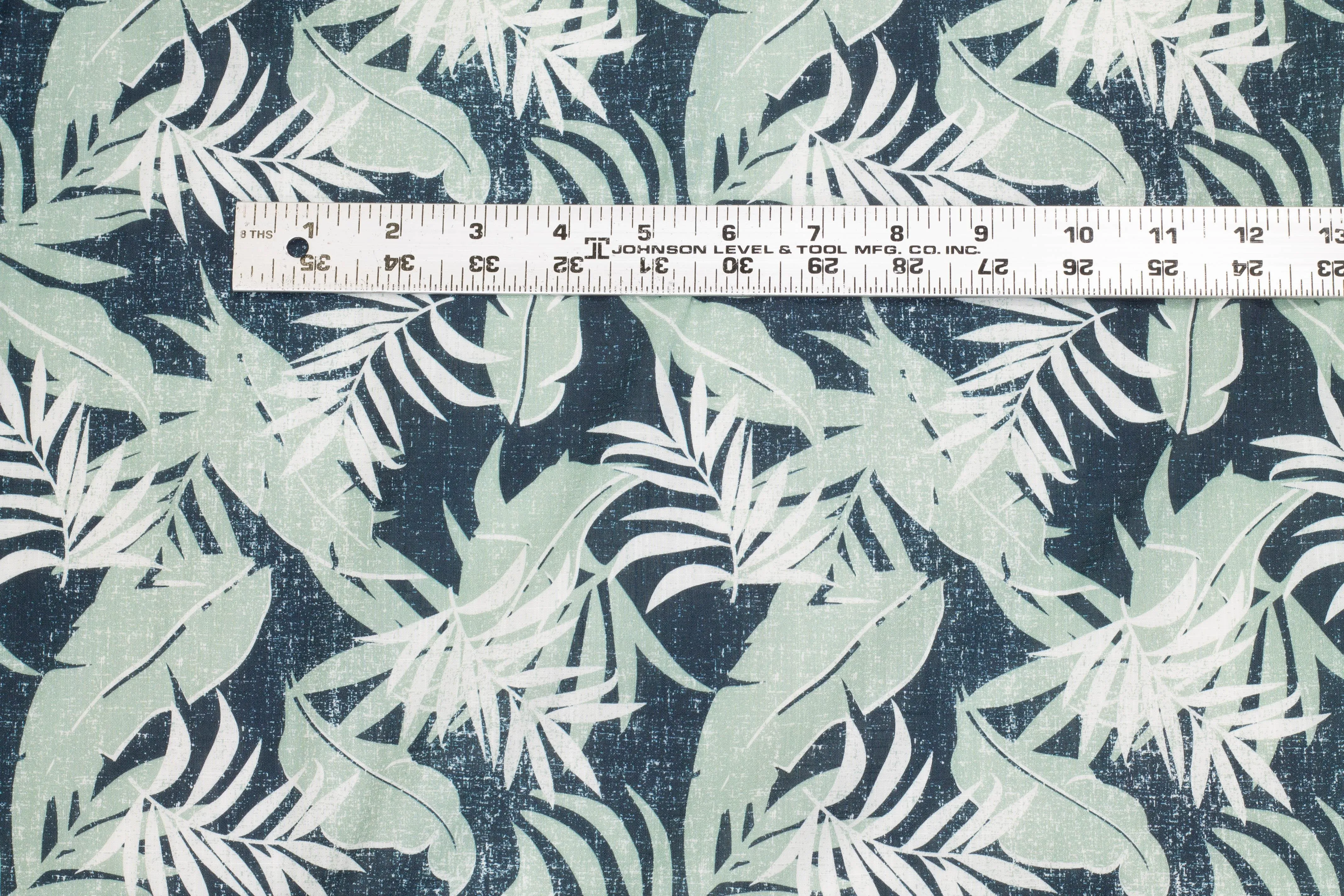 Blue and Turquoise Floral Cotton