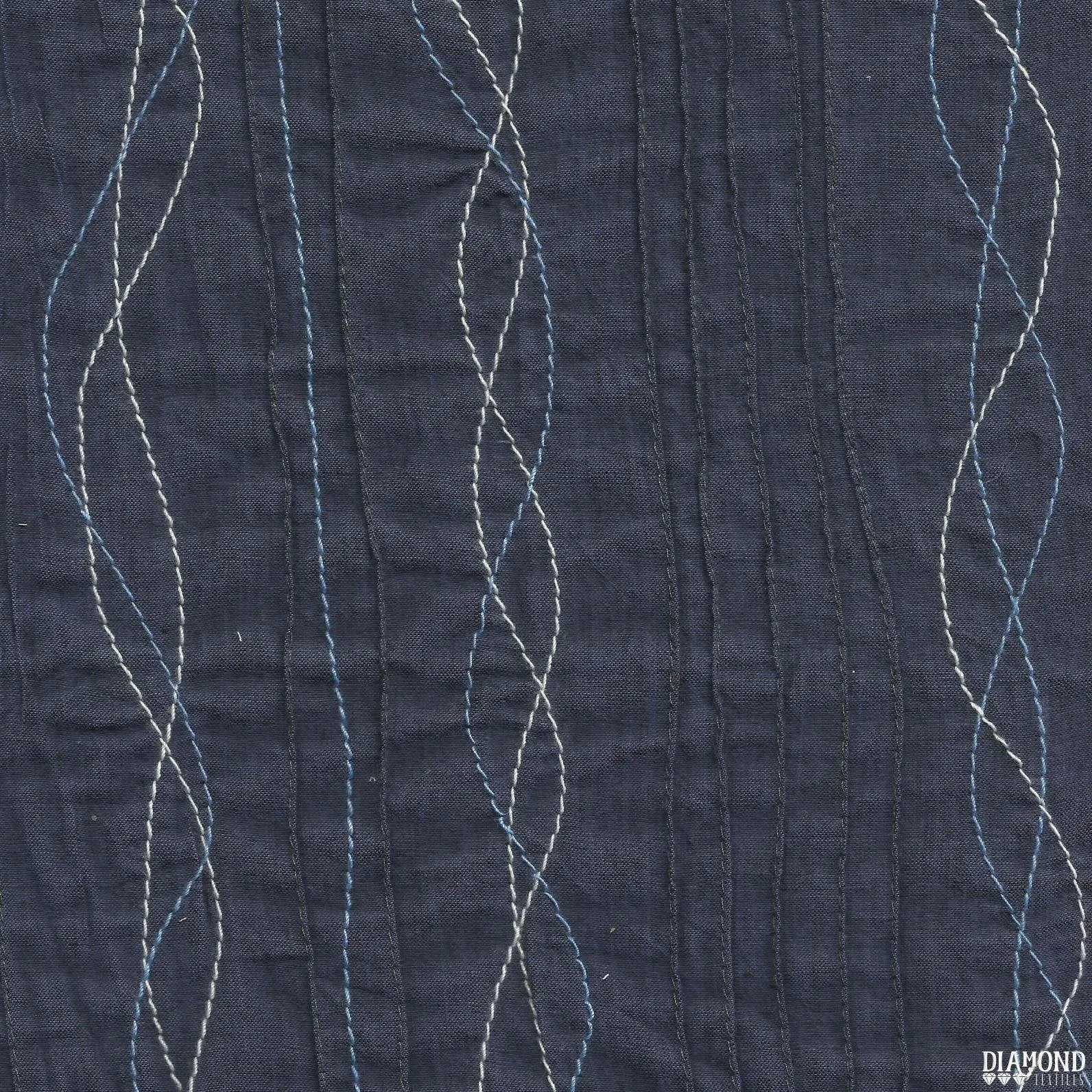 Blue Pintuck Fabric