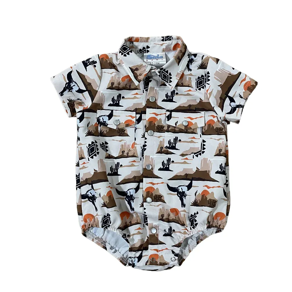 Boys Desert Pearl Snap Shirt