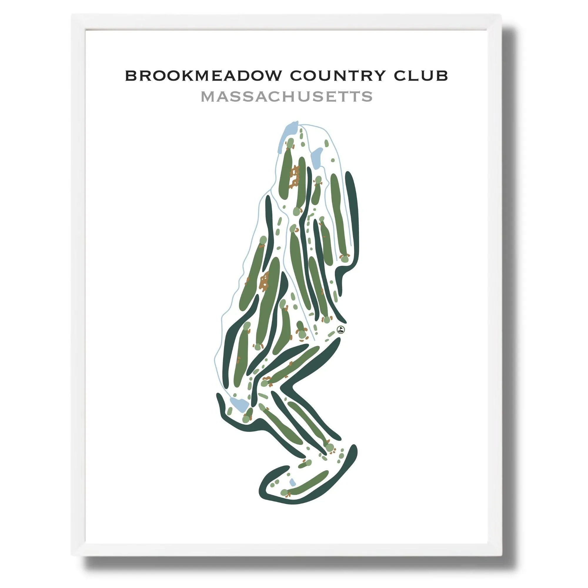 Brookmeadow Country Club, Massachusetts - Printed Golf Courses