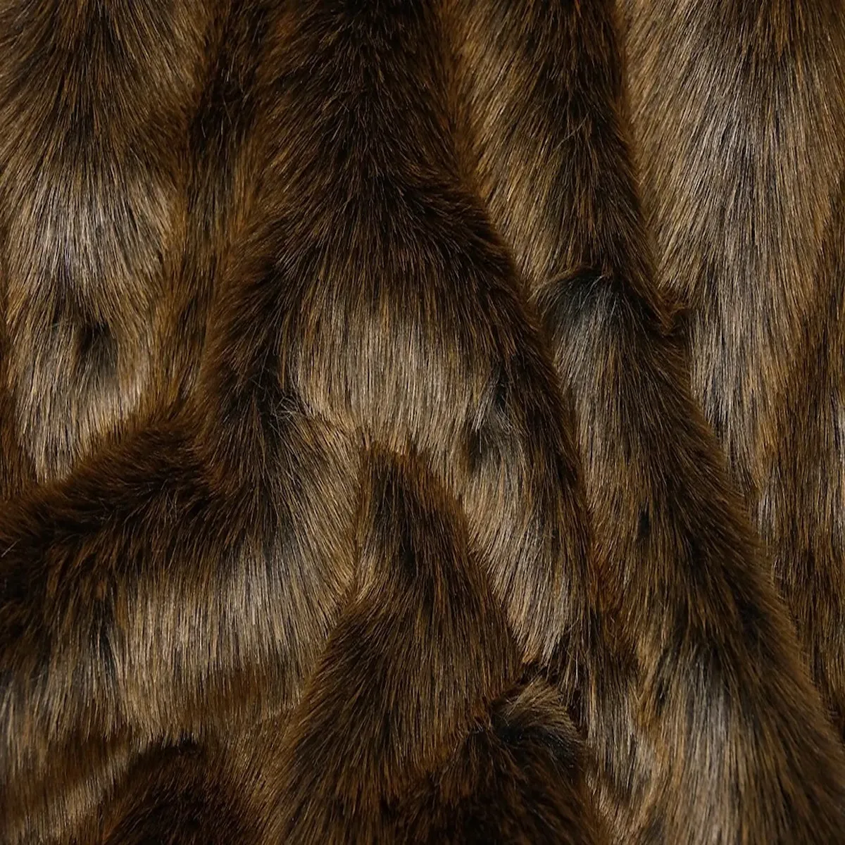 Brown Beaver Bear Short Pile Faux Fur Fabric