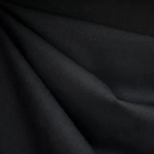 Brussels Washer Linen Blend Solid Black