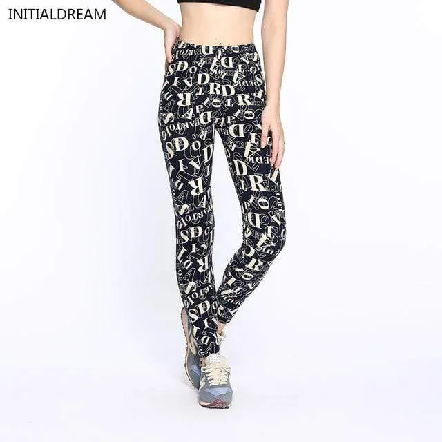 Camouflage Print Elastic Fitness Casual Leggings