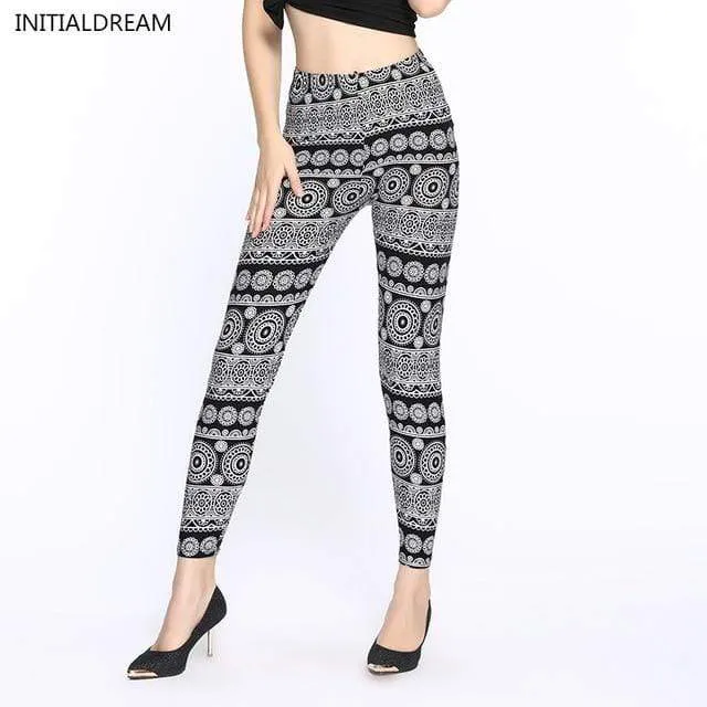 Camouflage Print Elastic Fitness Casual Leggings