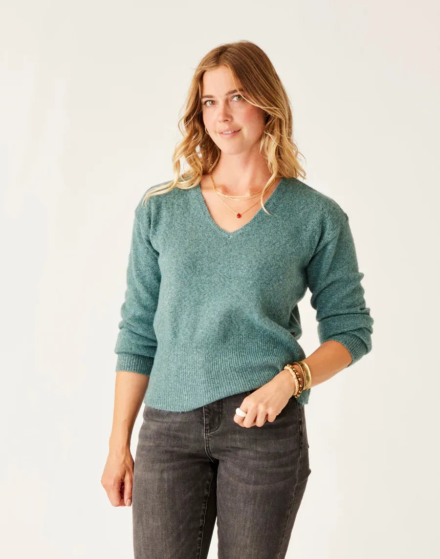 Carve Designs Ruth Reversible Fuzzy Sweater