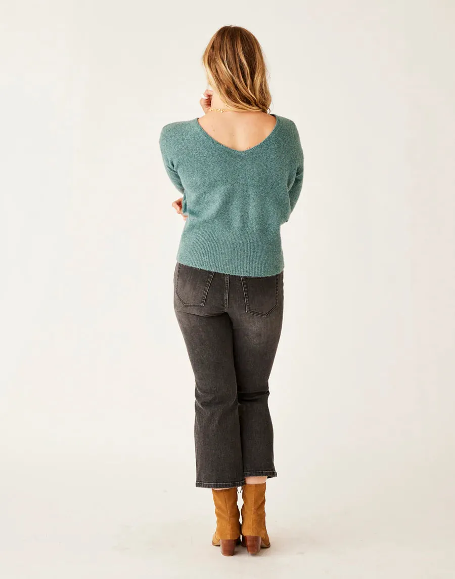 Carve Designs Ruth Reversible Fuzzy Sweater