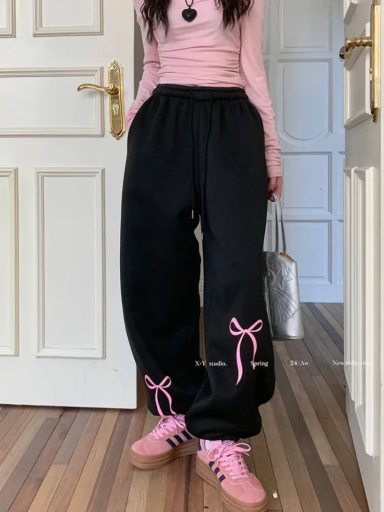 Casual Joggers Fashion Y2k Streetwear Drawstring Sports Baggy Oversize Sweat Pants