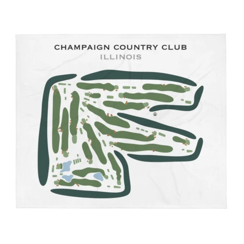 Champaign Country Club, Illinois - Printed Golf Course