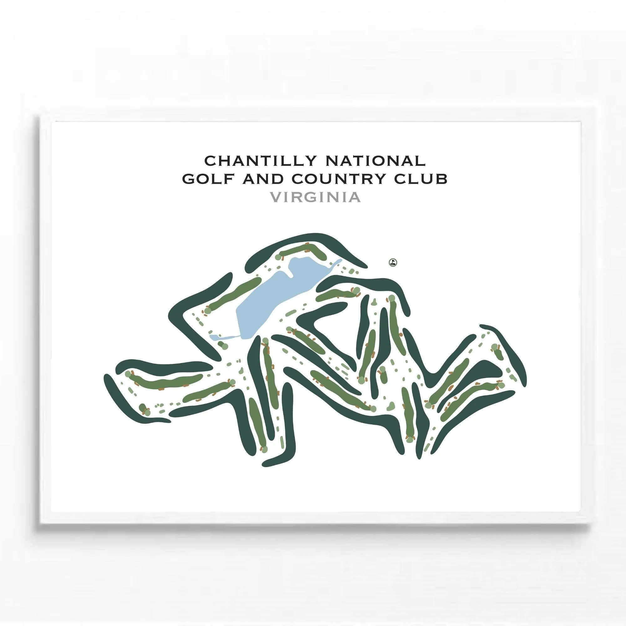 Chantilly National Golf & Country Club, Virginia - Printed Golf Course