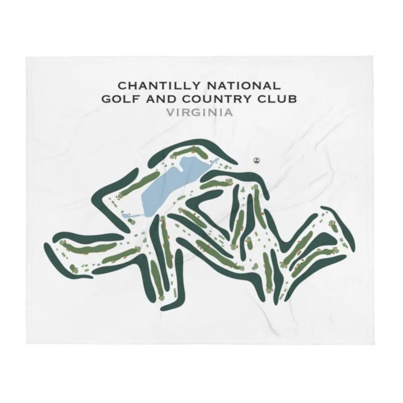 Chantilly National Golf & Country Club, Virginia - Printed Golf Course