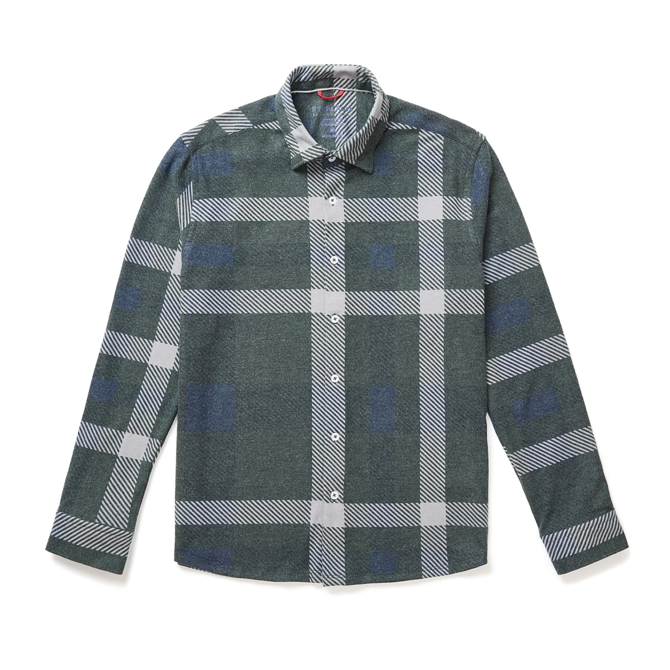 Charcoal Jumbo Plaid Jersey Shirt