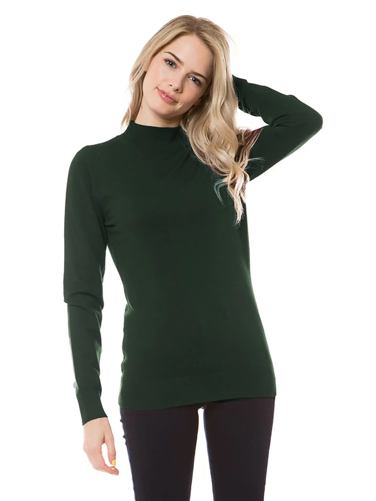 Cielo Mock Neck Knit Pull Over Sweater